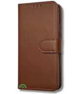 hoesje voor Xiaomi Redmi Note 13 Pro 5G bookcase Bruin SecureFlip Wallet Case