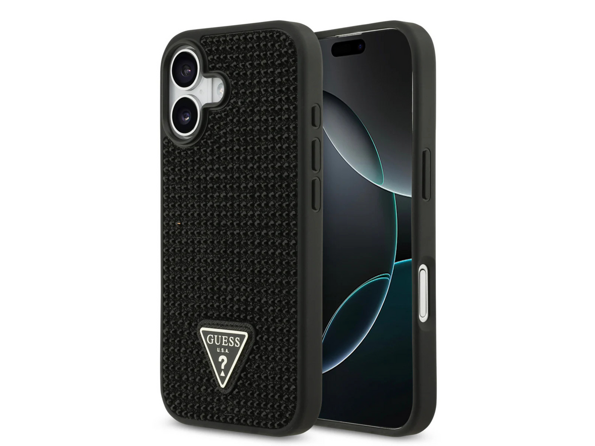 Guess Hoesje Goud Kristallen – Luxe Telefoonhoes met Logo