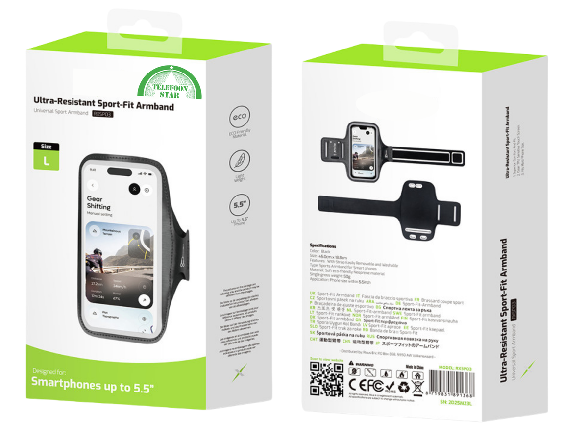 Sport houder Telefoon - Waterbestendig, 5.5 inch
