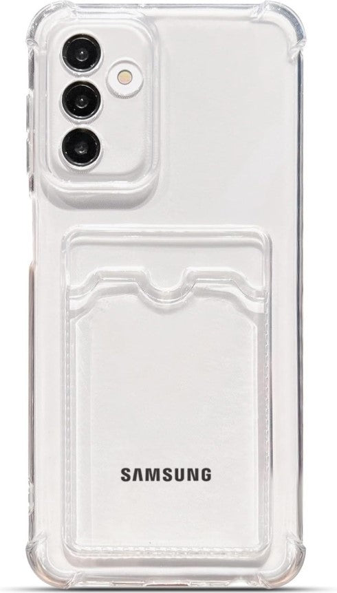 Flexibel Transparant Bumper Case met Kaartvak voor Samsung A16 5G
