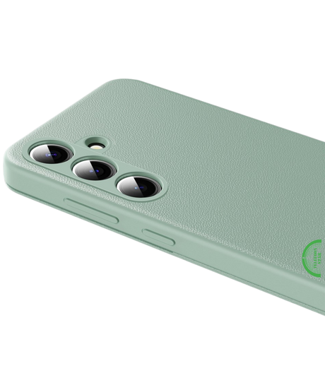 Samsung Galaxy S25 Fresh Mint Bookcase Hoesje Lichtgroen Smart View Wallet Case