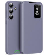 Samsung Galaxy A17 5G Hoesje Paars Smart View Cover Met Kaarthouder