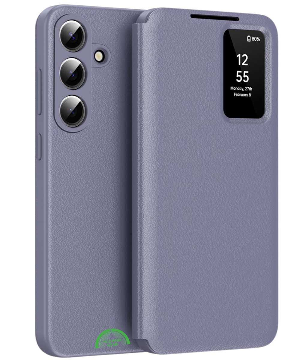 Samsung Galaxy S26 Plus Lavender Shield Bookcase Hoesje Paars Luxe Smart View Cover