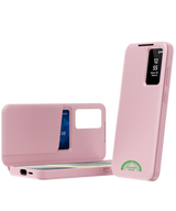 Samsung Galaxy S26 Plus Rose Elegance Bookcase Hoesje Roze – Smart Window Wallet Cover