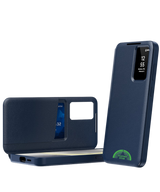 Samsung Galaxy S26 Sapphire Blue Bookcase Hoesje Donkerblauw Smart View Wallet Cover