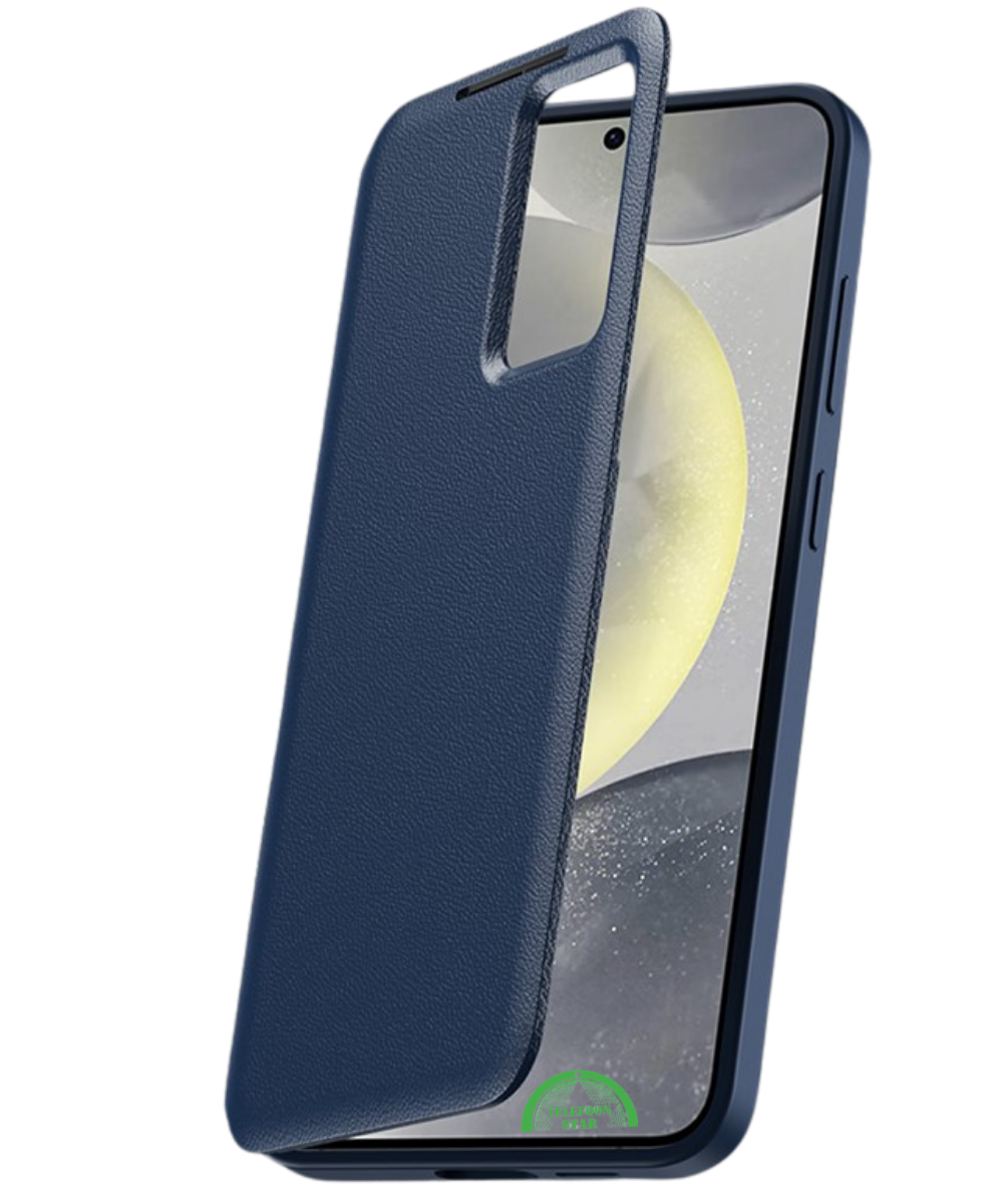 Samsung Galaxy S26 Sapphire Blue Bookcase Hoesje Donkerblauw Smart View Wallet Cover