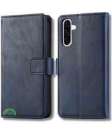 Hoesje voor Samsung Galaxy A56 Donkerblauwe Bookcase Sterke magnetische sluiting
