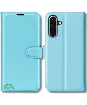 Hoesje voor Samsung Galaxy A57 Lichtblauwe Bookcase Sterke magnetische sluiting