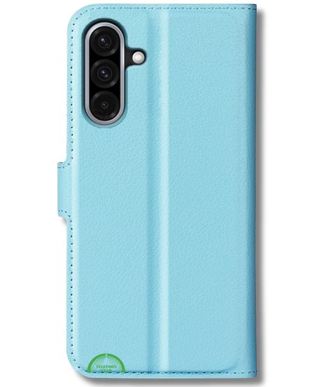 Hoesje voor Samsung Galaxy A37 Lichtblauwe Bookcase Sterke magnetische sluiting