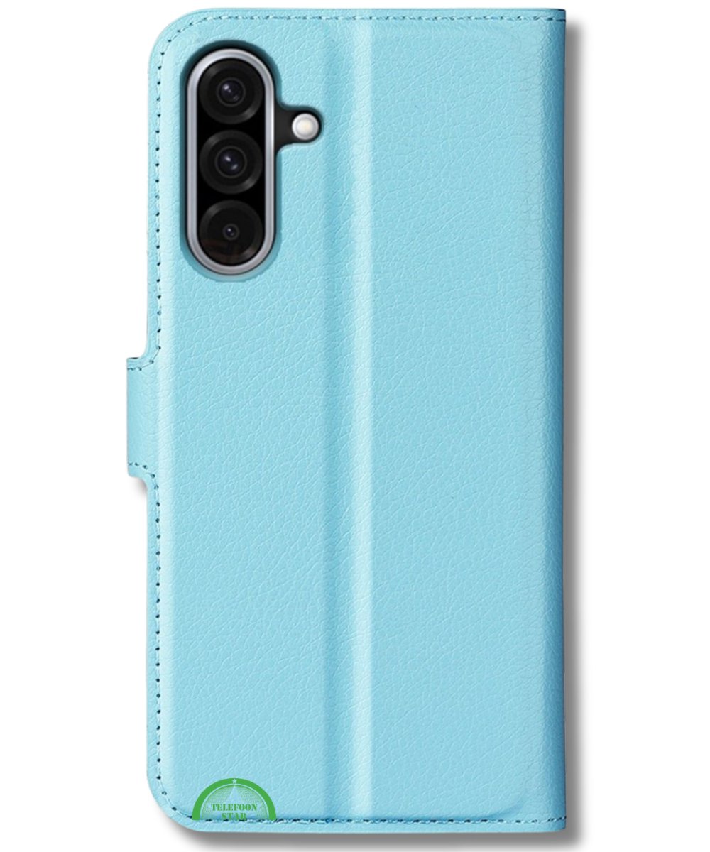 Hoesje voor Samsung Galaxy A36 Lichtblauwe Bookcase Sterke magnetische sluiting