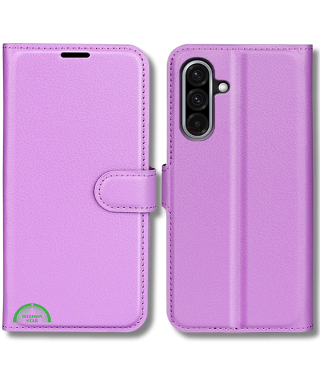 Hoesje voor Samsung Galaxy A17 Paars Bookcase Sterke magnetische sluiting