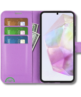 Hoesje voor Samsung Galaxy A37 Paars Bookcase Sterke magnetische sluiting