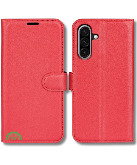Hoesje voor Samsung Galaxy A56 Rood Bookcase Sterke magnetische sluiting