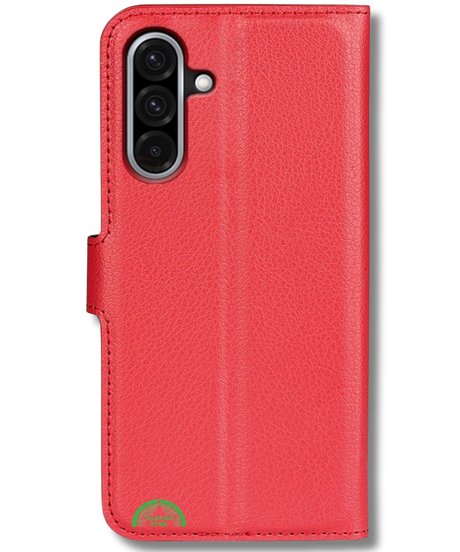 Hoesje voor Samsung Galaxy A17 5G Rood Bookcase Sterke magnetische sluiting