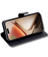 Hoesje voor Samsung A37 Zwart Bookcase Magnetisch met Pasjeshouder