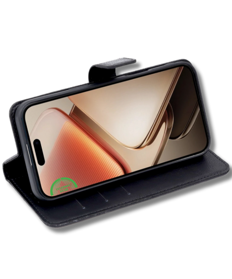 Hoesje voor Samsung A37 Zwart Bookcase Magnetisch met Pasjeshouder