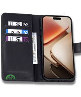Hoesje voor Samsung A57 Zwart Bookcase Magnetisch met Pasjeshouder