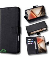 Hoesje voor Samsung A56 Zwart Bookcase Magnetisch met Pasjeshouder
