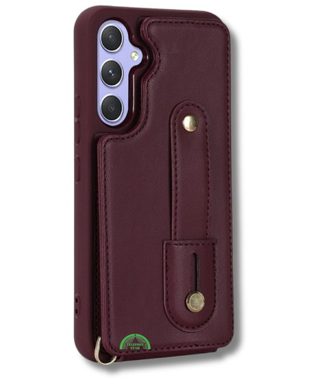 Samsung Galaxy S26 Luxe Bookcase Hoesje met Pasjeshouder Rood