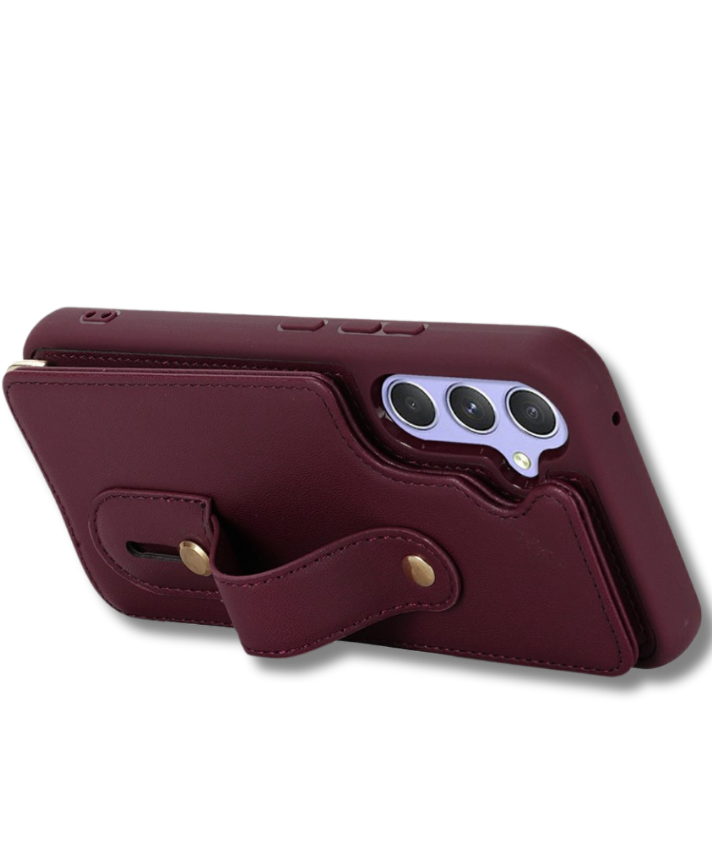 Samsung Galaxy S26 Luxe Bookcase Hoesje met Pasjeshouder Rood