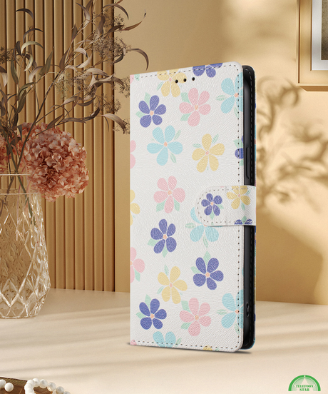 Samsung Galaxy S26 Bookcase Hoesje met Bloemenprint Stijlvolle Bescherming met Wallet Functie