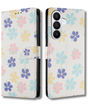 Samsung Galaxy S26 Bookcase Hoesje met Bloemenprint Stijlvolle Bescherming met Wallet Functie