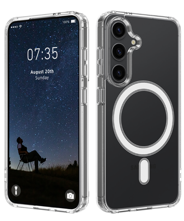Samsung Galaxy A37 5G MagSafe Hoesje Transparant Kristalheldere Bescherming met Magnetische Ondersteuning