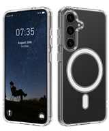 Samsung Galaxy A57 5G MagSafe Hoesje Transparant Kristalheldere Bescherming met Magnetische Ondersteuning
