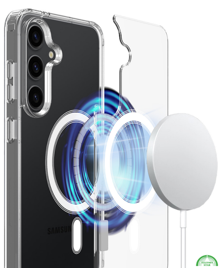 Samsung Galaxy A37 5G MagSafe Hoesje Transparant Kristalheldere Bescherming met Magnetische Ondersteuning