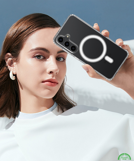 Samsung Galaxy A37 5G MagSafe Hoesje Transparant Kristalheldere Bescherming met Magnetische Ondersteuning