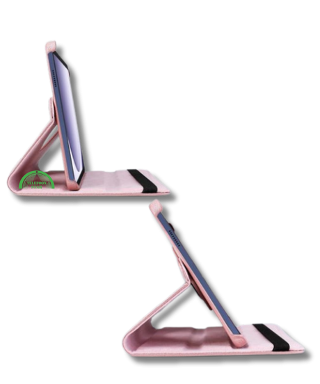 Hoesje voor Samsung A11 Plus Roze Bookcase met Kickstand