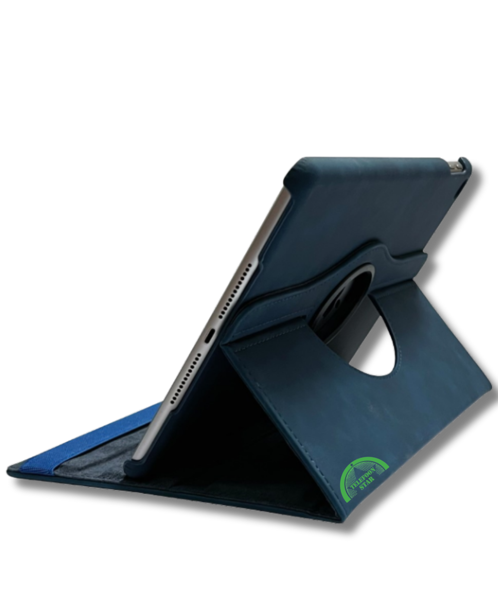Hoesje voor Samsung A11 Plus Donker Blauw Bookcase met Kickstand Slank licht en stevig