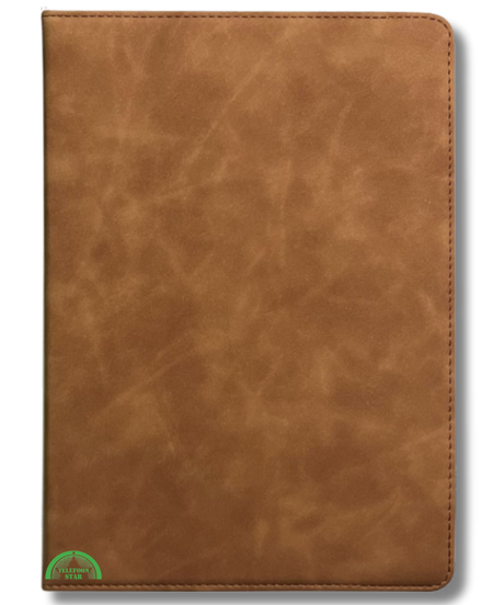 Hoesje voor Samsung A9 Plus Bruin Bookcase met Kickstand Slank licht en stevig