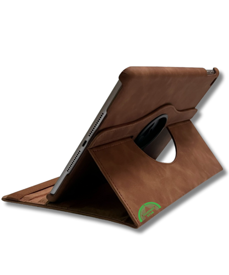 Hoesje voor Samsung A11 Plus Bruin Bookcase met Kickstand Slank licht en stevig