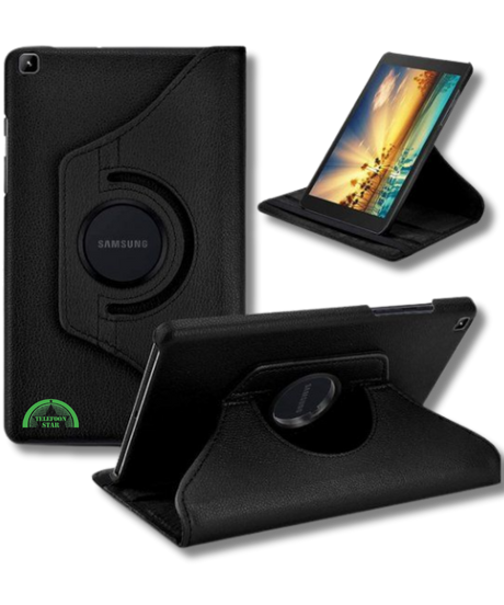 Hoesje voor Samsung A11 Plus Zwart Bookcase met Kickstand