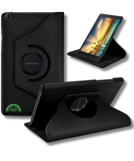 Hoesje voor Samsung A11 Zwart Bookcase met Kickstand Slank licht en stevig