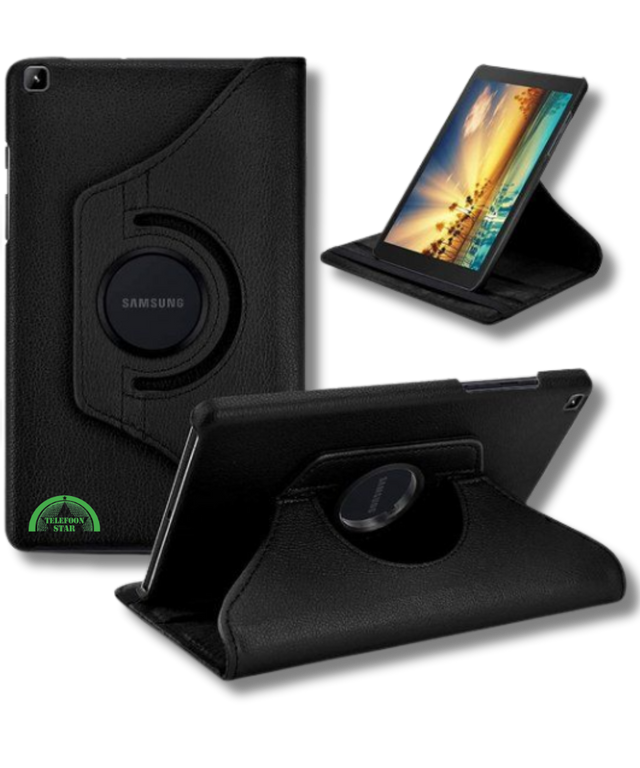 Hoesje voor Samsung A11 Zwart Bookcase met Kickstand Slank licht en stevig
