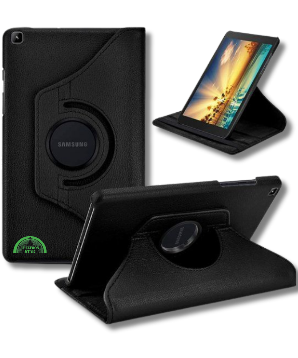 Hoesje voor Samsung A11 Plus Zwart Bookcase met Kickstand