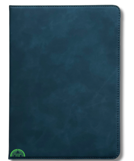 Hoesje voor Samsung A11 Plus Donker Blauw Bookcase met Kickstand Slank licht en stevig