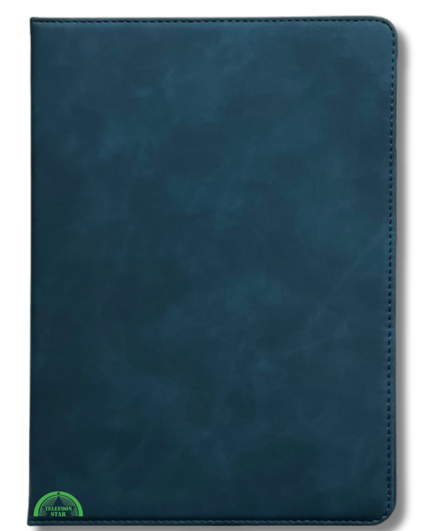 Hoesje voor Samsung A11 Plus Donker Blauw Bookcase met Kickstand Slank licht en stevig