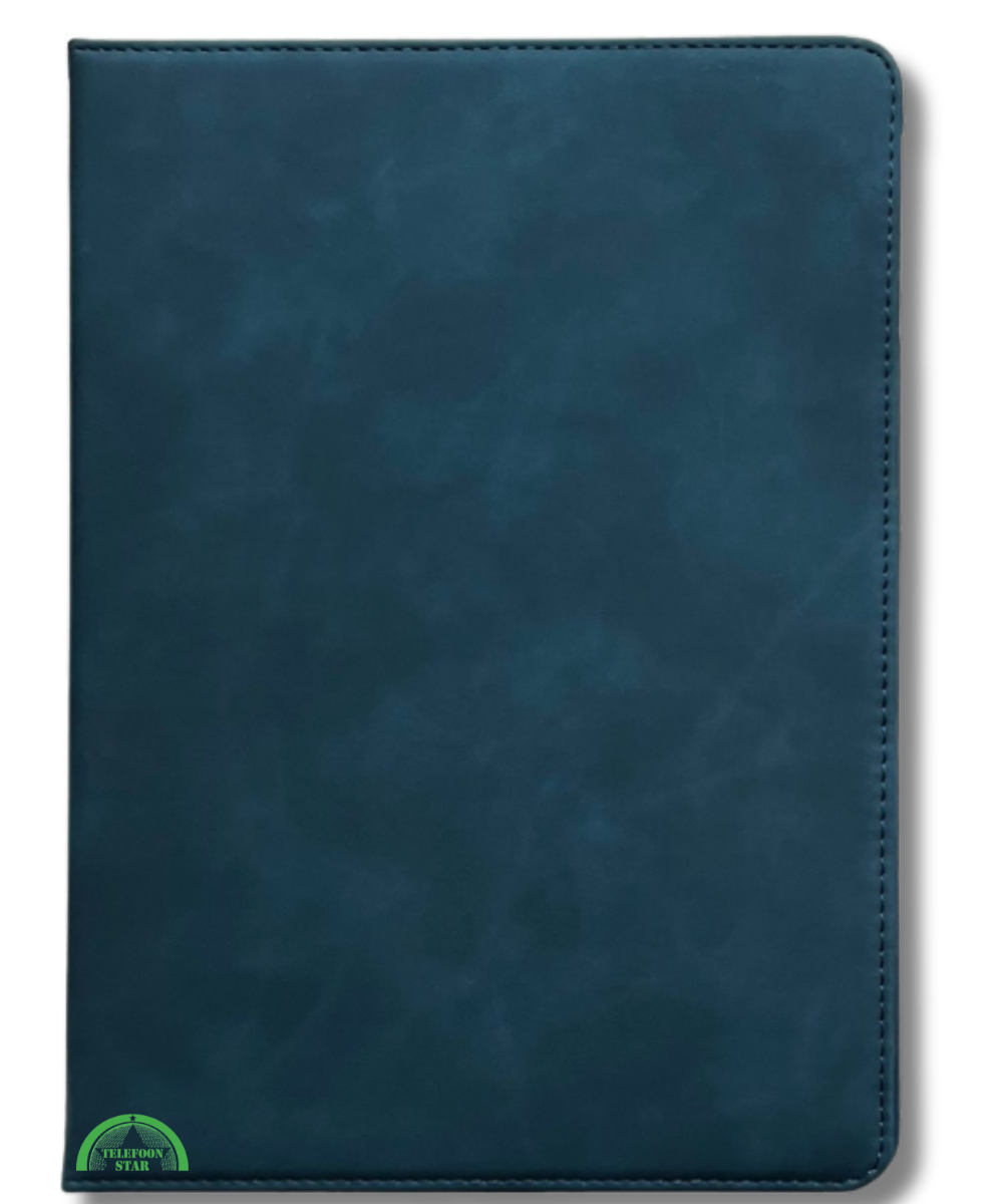 Hoesje voor Samsung A9 Plus Donker Blauw Bookcase met Kickstand Slank licht en stevig