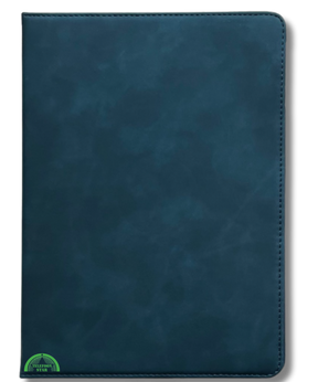 Hoesje voor Samsung A9 Plus Donker Blauw Bookcase met Kickstand Slank licht en stevig