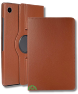 Hoesje voor Samsung A9 Plus Bruin Bookcase met Kickstand Slank licht en stevig