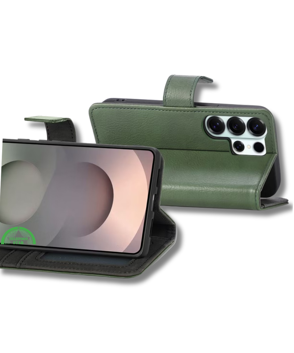 Hoesje voor Samsung Galaxy S26 Ultra Bookcase Groen Maximale Bescherming Perfecte Pasvorm