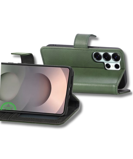 Hoesje voor Samsung Galaxy S26 Ultra Bookcase Groen Maximale Bescherming Perfecte Pasvorm