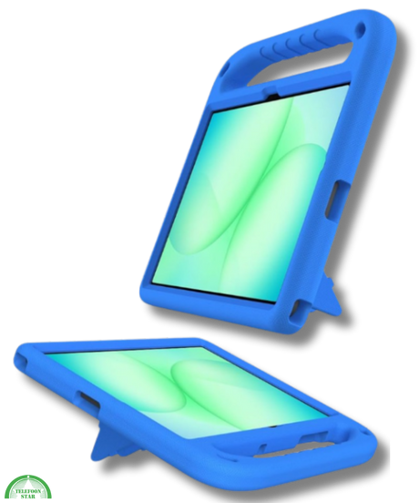 Hoesje voor Samsung A9 Plus Blauw Kids Shockproof Met Handgreep en Kickstand