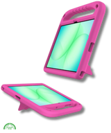 Hoesje voor Samsung A11 Plus Roze Kids Shockproof Met Handgreep en Kickstand