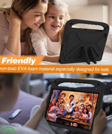 Hoesje voor Samsung A9 Plus Zwart Kids Shockproof Met Handgreep en Kickstand