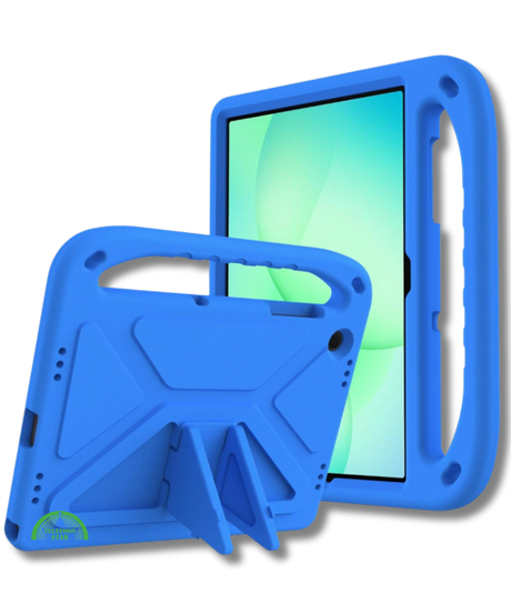 Hoesje voor Samsung A9 Plus Blauw Kids Shockproof Met Handgreep en Kickstand