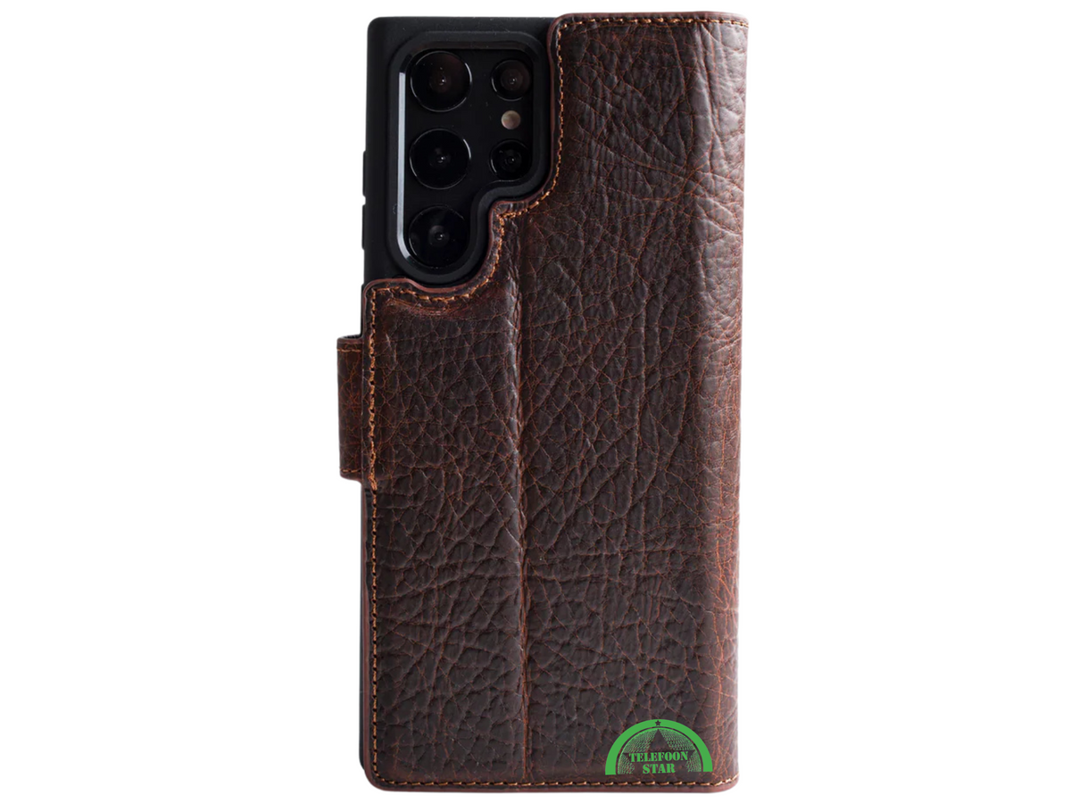 Luxe 2-in-1 Bookcase Hoesje Donker Bruin - Samsung Galaxy S-serie